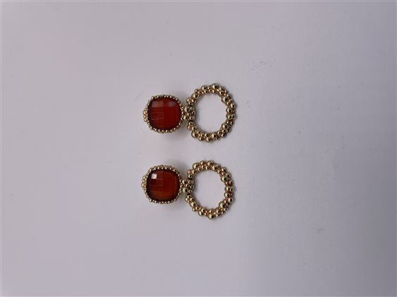 Orecchini Daniela De Marchi Donna Soprano in Ottone Corniola OR1406 ORA - OR1406 ORA